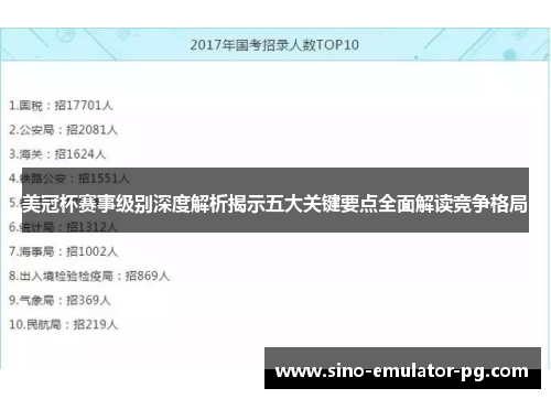 美冠杯赛事级别深度解析揭示五大关键要点全面解读竞争格局